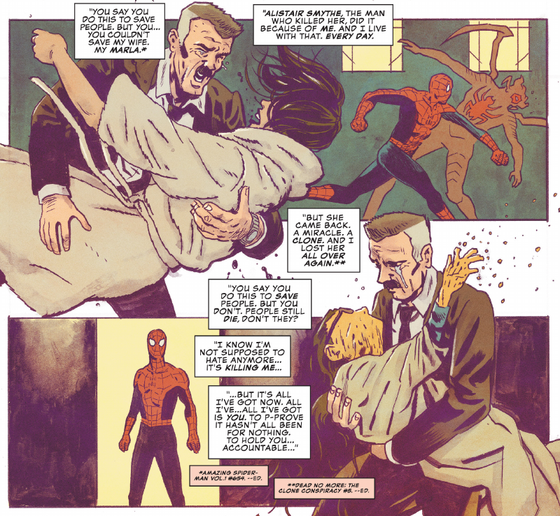 Illustration for article titled A Heartbreaking Reveal in Spectacular Spider-Man Shows That the Webslinger's Greatest Enemy Isn't Just a Punchline